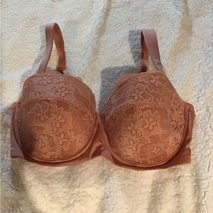 All Worthy by Hunter McGrady Lace Bra in Tan